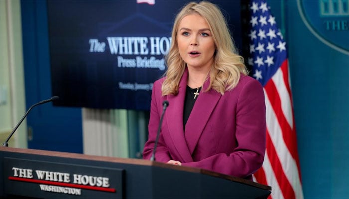 ترجمان وائٹ ہاؤس کیرولین لیوٹ(فائل فوٹو)۔