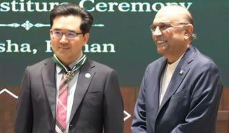 شعبۂ امراضِِ قلب میں نمایاں خدمات، چینی پروفیسر کو ستارۂ پاکستان عطاء