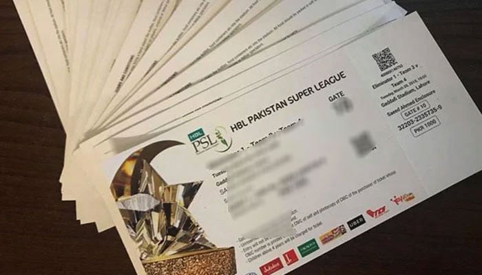 پی ایس ایل کوالیفائر کے ای ٹکٹ کی فروخت معطلی کا شکار