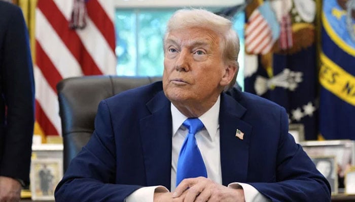 امریکی صدر ڈونلڈ ٹرمپ—فائل فوٹو