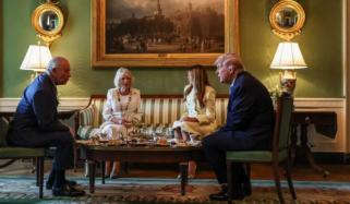 برطانوی کنگ چارلس اور ملکہ کمیلا کی وائٹ ہاؤس میں امریکی صدر ڈونلڈ ٹرمپ سے ملاقات