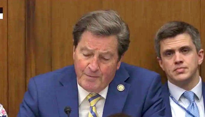 ڈیموکریٹک رکن کانگریس جان گریمینڈی۔فوٹو: اسکرین گریب