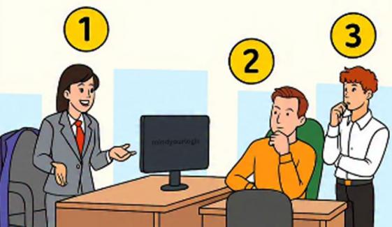 IQ ٹیسٹ: اس تصویر میں موجود کونسا شخص دفتر کا اصل باس ہے؟