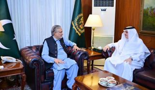 نائب وزیراعظم سے سعودی سفیر کی ملاقات، حالیہ علاقائی صورتحال پر تبادلہ خیال