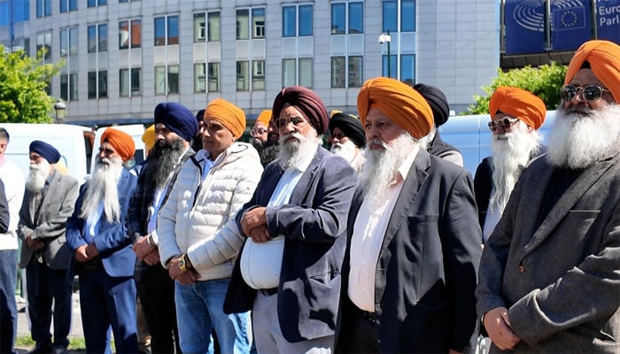 یورپی پارلیمنٹ پلس لگسمبرگ پر خالصتان کی آزادی کیلئے عظیم الشان مظاہرہ