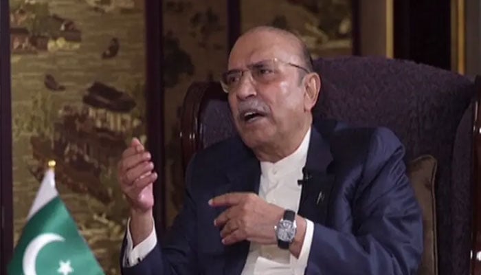 صدرِ مملکت آصف علی زرداری---فائل فوٹو