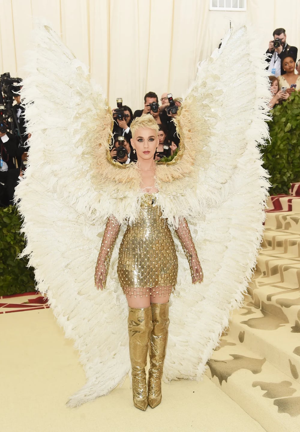 Katy Perry’s Angel wings gown (2018)