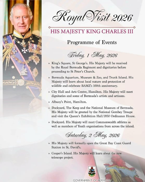 King Charles set for three-day solo Bermuda trip: Details revealed