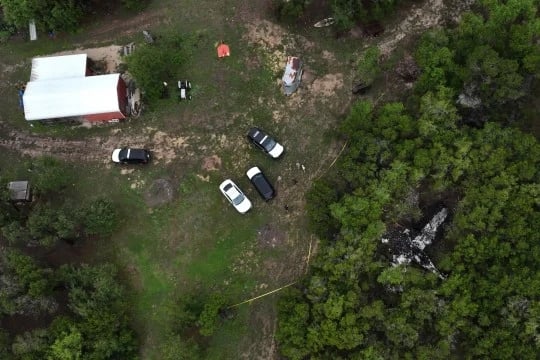 A Cessna 421C crashed in Wimberly, Texas