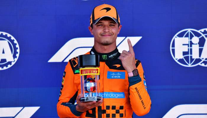 Lando Norris claims first Sprint win of season in Miami ahead of Oscar Piastri