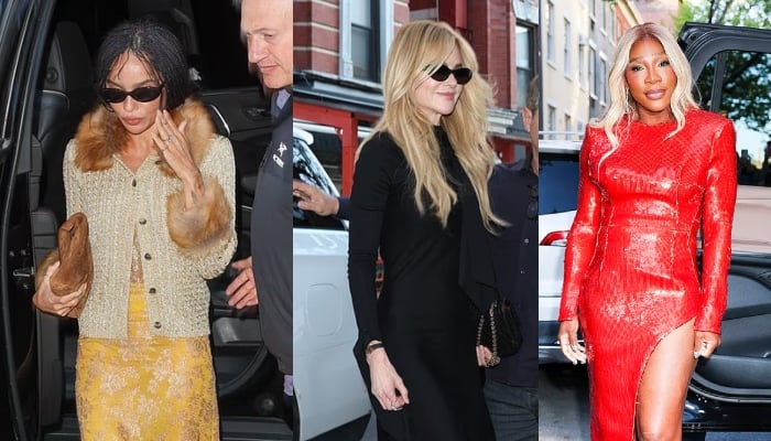 Zoë Kravitz flashes engagement ring at pre-Met Gala event with Nicole Kidman, Serena Williams