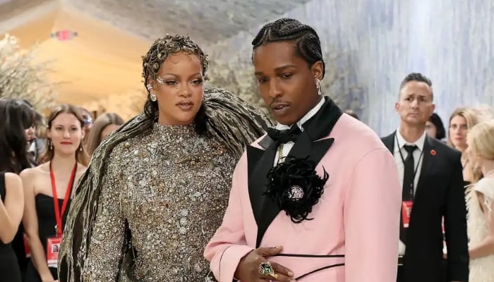 Rihanna, A$AP Rocky make signature late entrance at Met Gala 2026