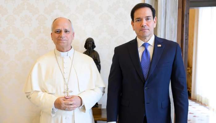 Rubio meets Pope Leo during Vatican visit, discusses Middle East peace efforts