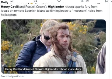 Henry Cavills ‘Highlander’ reboot triggers outrage