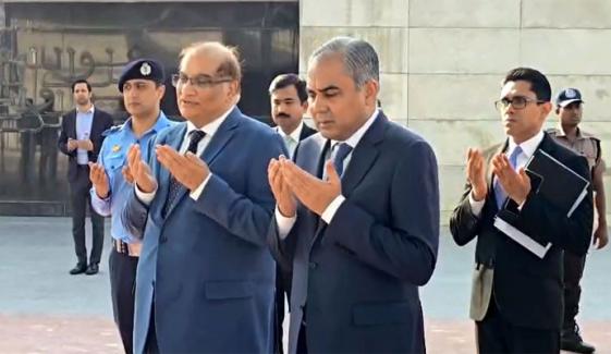 وزیر داخلہ محسن نقوی کا دورہ بنگلا دیش، بیگم خالدہ ضیا کی قبر پر حاضری