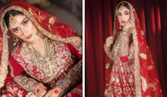 سجل علی کے برائیڈل فوٹو شوٹ نے دھوم مچا دی