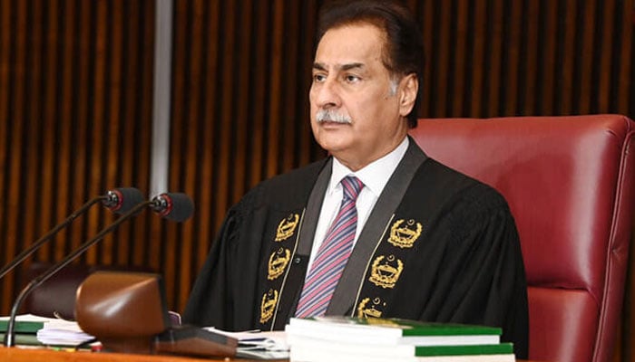 اسپیکر قومی اسمبلی ایاز صادق(فائل فوٹو)۔