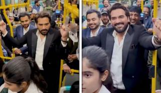 ہمایوں سعید بس کنڈکٹر بن گئے، دلچسپ ویڈیو وائرل