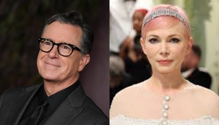 Stephen Colbert makes surprising confession about Michelle Williams on late show