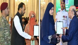 بے مثال بہادری و قومی خدمات کا اعتراف، فوجی افسران و جوانوں کو عسکری اعزازات سے نوازا گیا