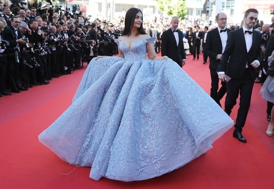 Aishwarya Rai Bachchan’s blue Cinderella-inspired gown