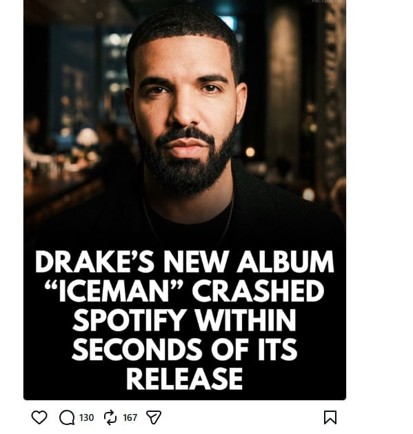 Is Spotify down? Music streamer faces disruption after Drakes three albums release