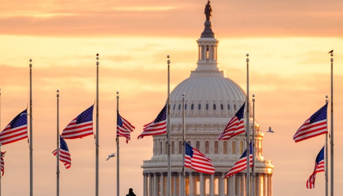 Flags at half-mast