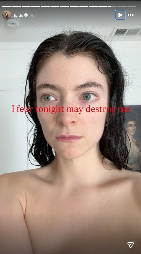 Lorde posts cryptic message amid ongoing Ultrasound Tour: I fear tonight....