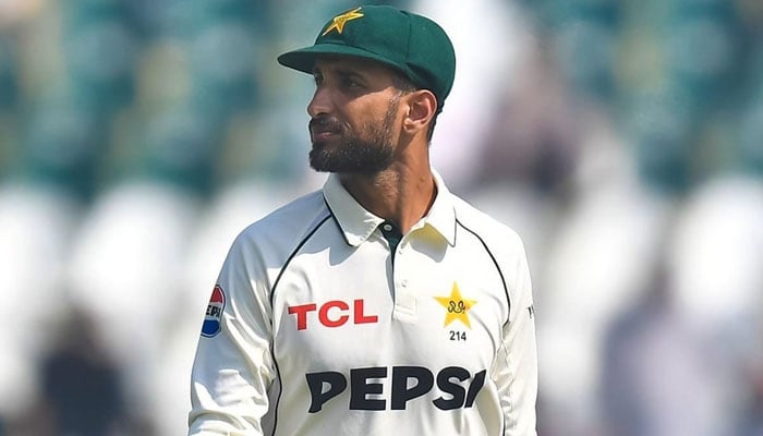 پاکستان ٹیسٹ کرکٹ ٹیم کے کپتان شان مسعود—فائل فوٹو