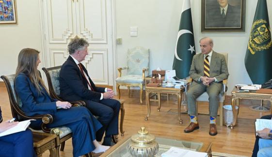 وزیراعظم شہباز شریف سے برطانوی مشیر جوناتھن پاول کی ملاقات