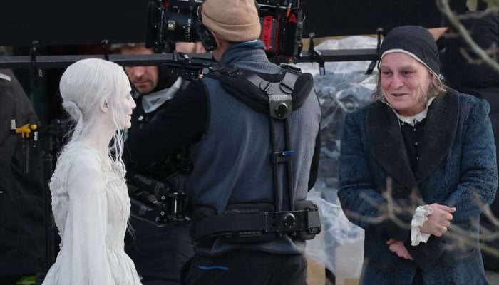 Depp seen filming on the sets of his upcoming ‘Ebenezer: A Christmas Carol’ movie