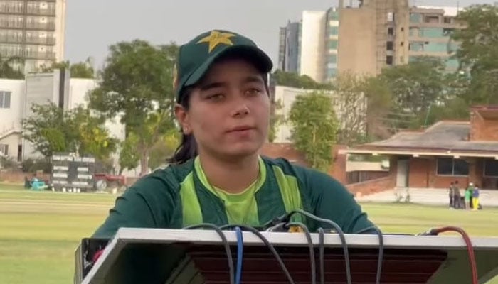 پچھلے تین چار ماہ میں ہماری ٹیم کی کارکردگی اچھی رہی ہے، فاطمہ ثنا - فوٹو: اسکرین گریب
