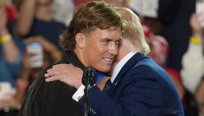 NFL star Jaxson Dart makes surprise appearance at Trump rally