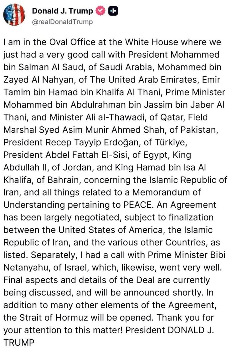 President Donald Trumps statement
