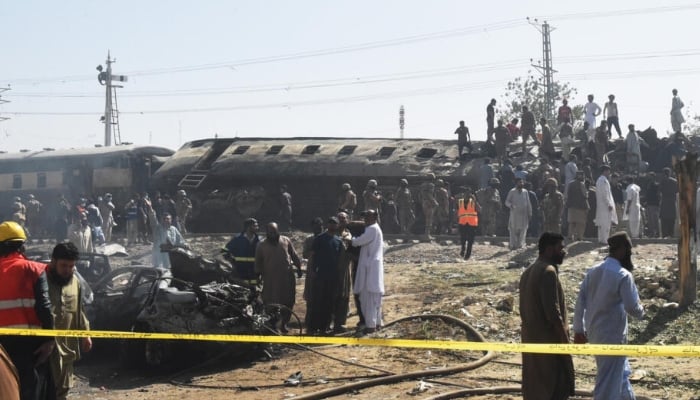 At least 24 dead in Pakistans Quetta train bombing, separatist group claims responsibility