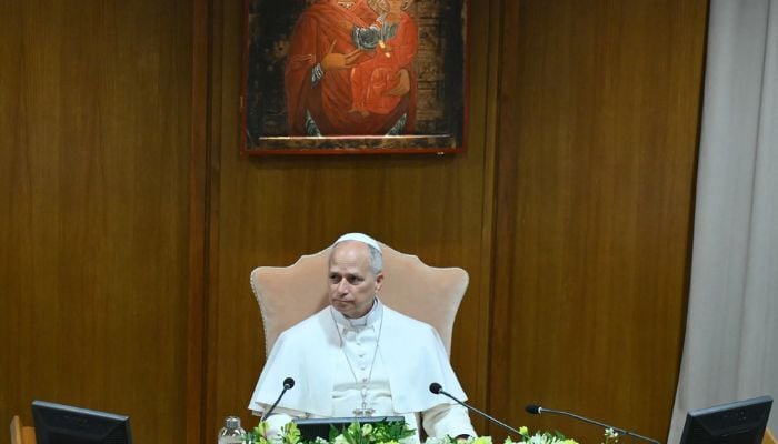 Pope Leo highlighted the dangers of a world driven by a race for superior algorithms and vast data collection