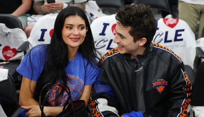 Kylie Jenner, Timothée Chalamet bring couple goals to Knicks playoff night