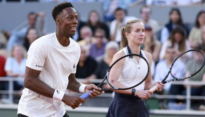 Monfils bids tearful French Open farewell with emotional tribute to wife Elina