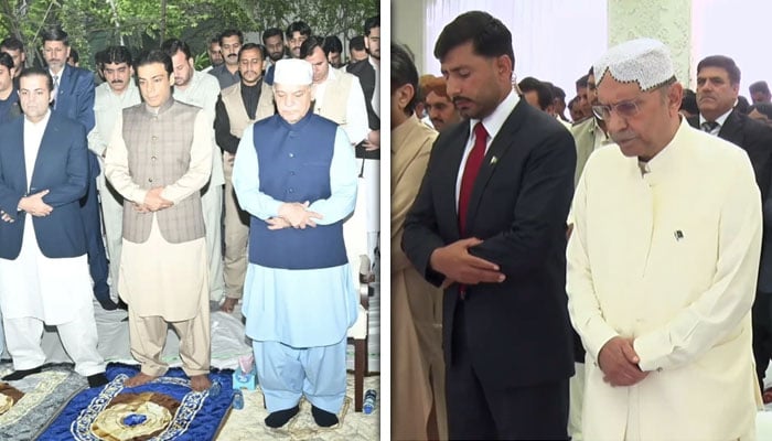 صدر زرداری نے نوابشاہ اور وزیراعظم شہباز شریف نے لاہور میں نمازِ عید ادا کی