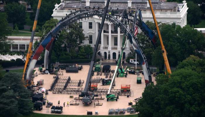 White House builds UFC Arena on lawn for US 250th anniversary