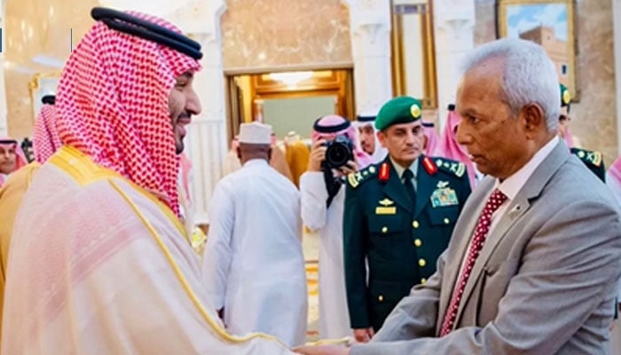 گورنر سندھ کی سعودی ولی عہد سے ملاقات