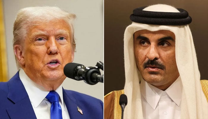 قطر کے امیر شیخ تمیم بن حمد الثانی کا صدر ٹرمپ سے رابطہ