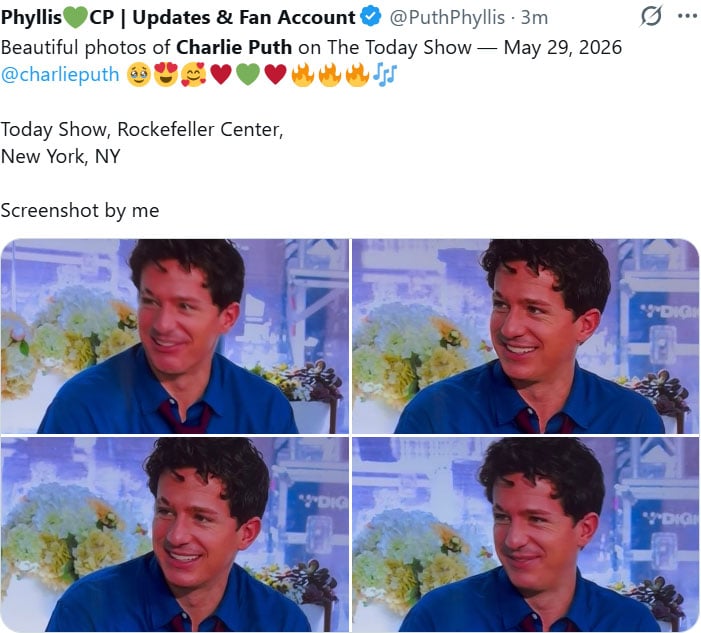 Charlie Puth lights up NBC’s Today show with live performance