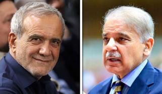 ایرانی صدر مسعود پزشکیان کا وزیرِ اعظم شہباز شریف سے ٹیلی فونک رابطہ