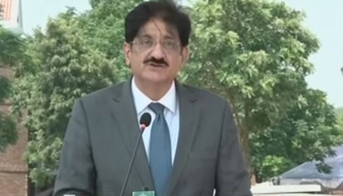 وزیرِ اعلیٰ سندھ مراد علی شاہ--- اسکرین گریپ