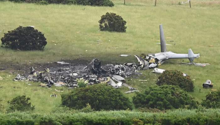 Royal Navy helicopter crashes into Devon field, killing three service personnel