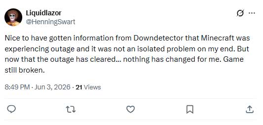 Is Minecraft still down? Players react to ongoing server outage