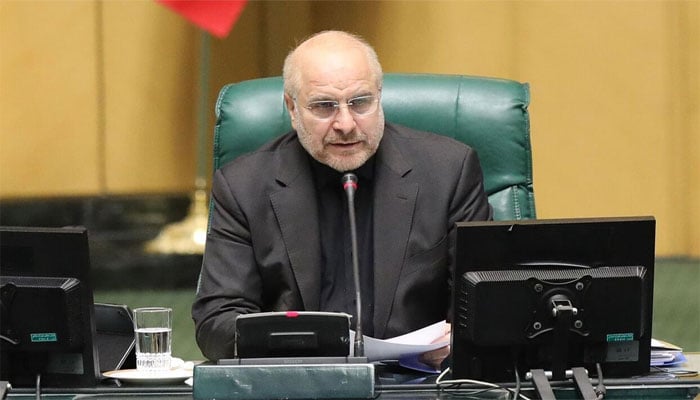 ایرانی پارلیمان کے اسپیکر باقر قالیباف (فائل فوٹو)۔