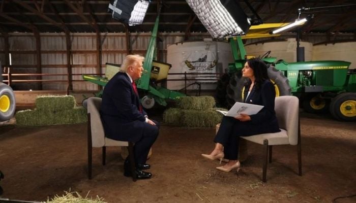 Trump walks out of NBC interview over election claims