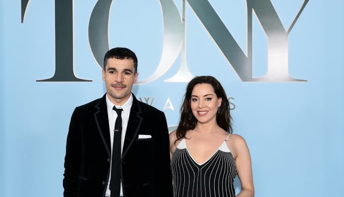 Aubrey Plaza, Christopher Abbott go red carpet official at Tony Awards 2026